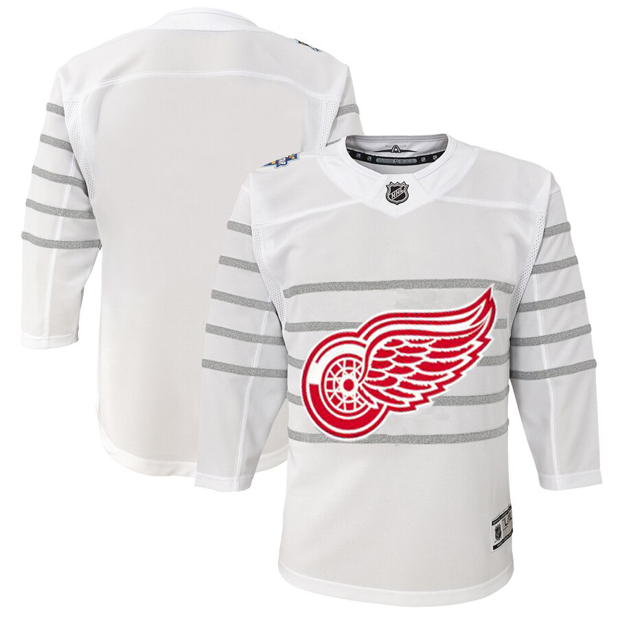Youth Detroit Red Wings White 2020 NHL All-Star Game Premier Jersey->youth nhl jersey->Youth Jersey